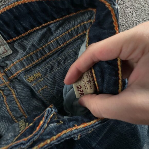 Big Star Liv Denim Jeans 27R USA Made Women Blue Pants Embroidered Western - Picture 11 of 16